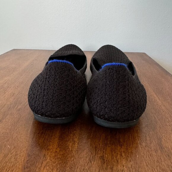 Rothy's The Loafer Black Honeycomb Knit Fabric Round Toe - Picture 8 of 13